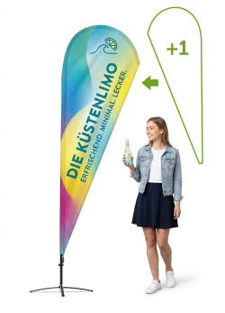 Beachflag Drop Doppelseitig