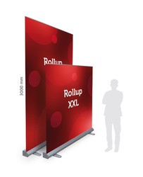 RollUp mit LED Laufschrift 83cm -, RollUp Systeme