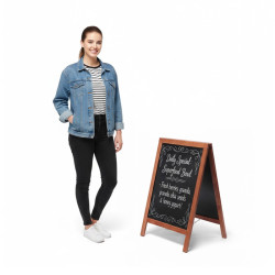 Kundenstopper Holz Kreide Klassik